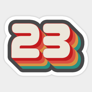 Number 23 Sticker